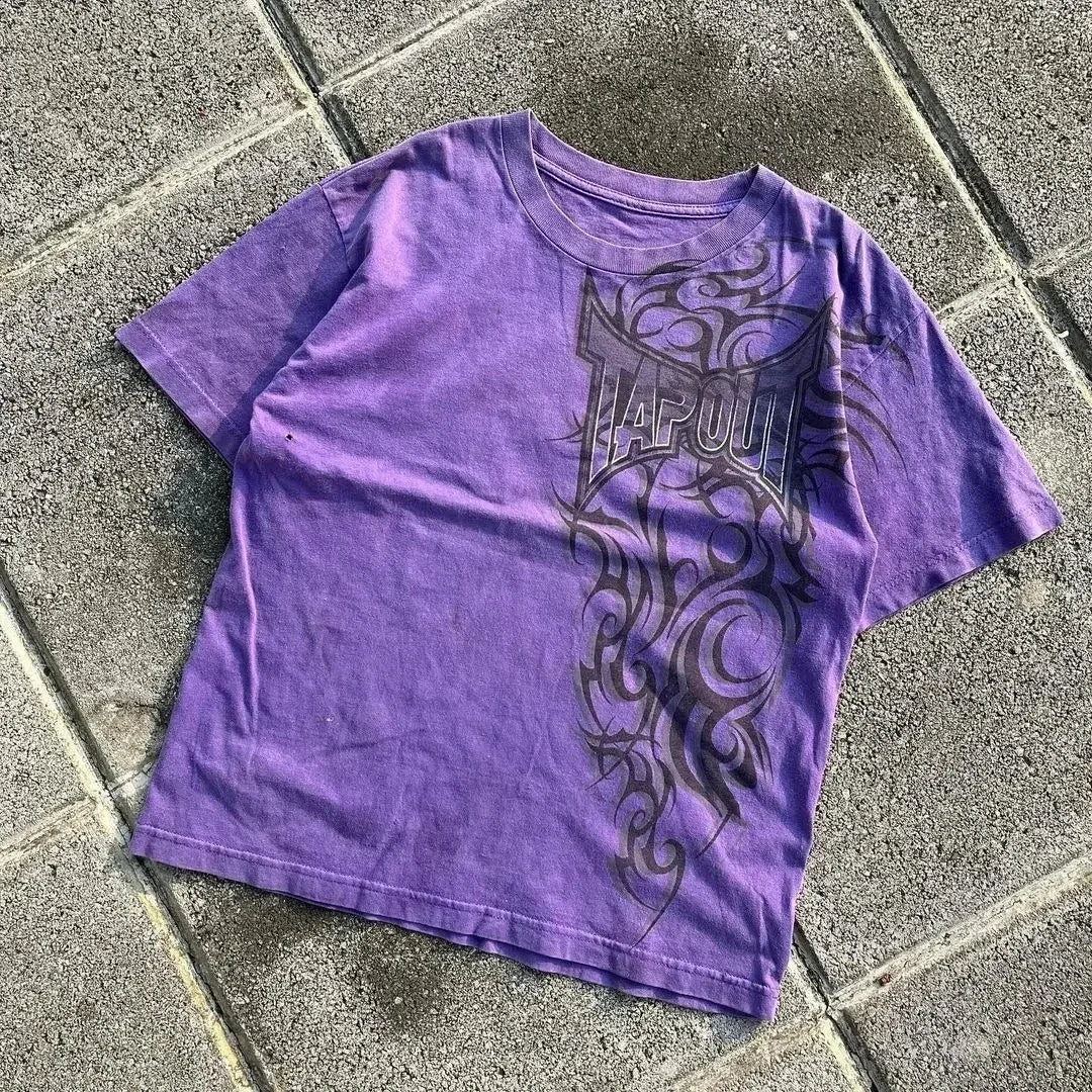 Harajuku Retro Casual Summer T shirt Female Hip Hop Elite Aesthetic Skull Pattern T shirt Gothic Cross Shirt For Men And Women