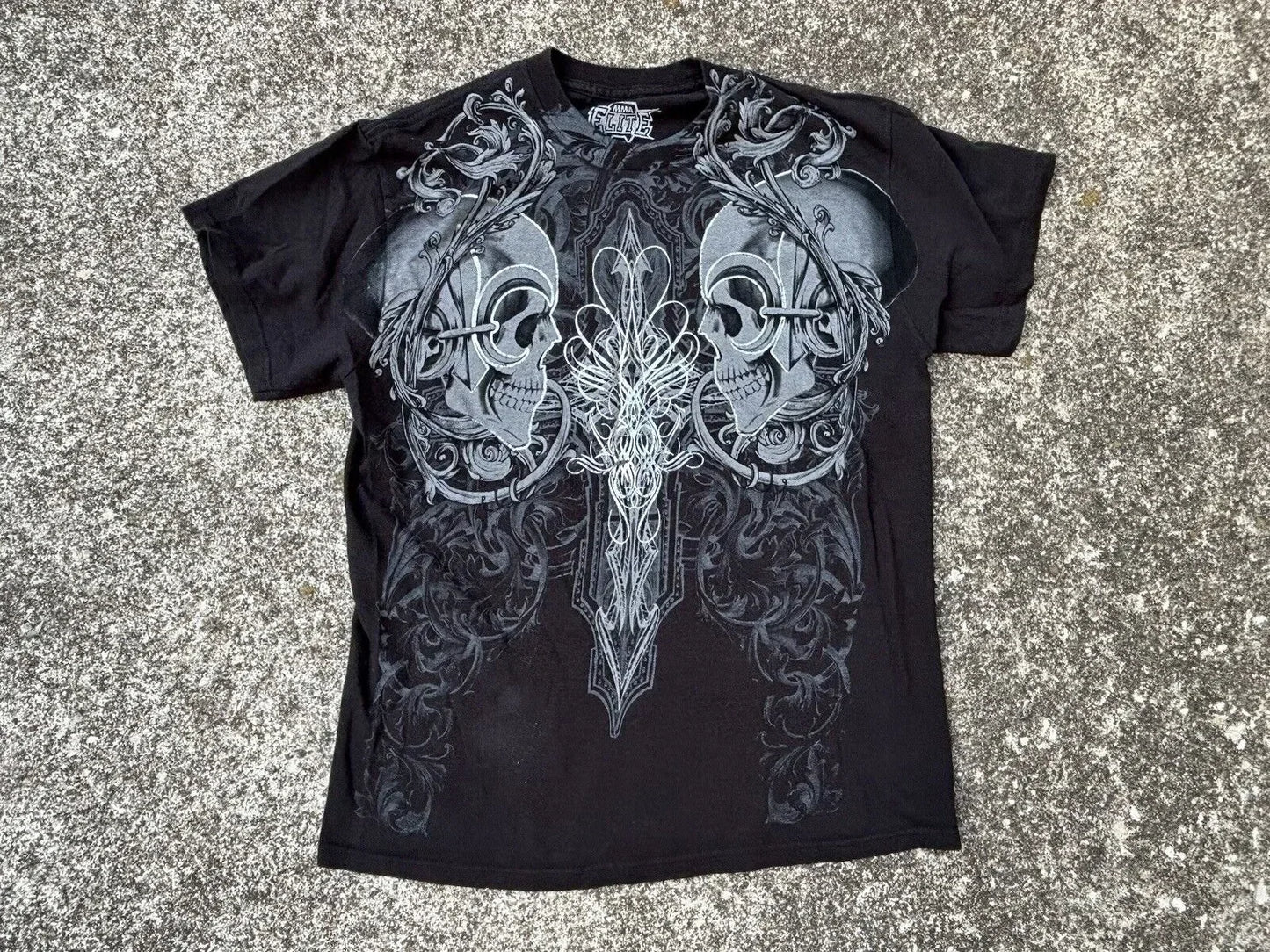 Harajuku Retro Casual Summer T shirt Female Hip Hop Elite Aesthetic Skull Pattern T shirt Gothic Cross Shirt For Men And Women