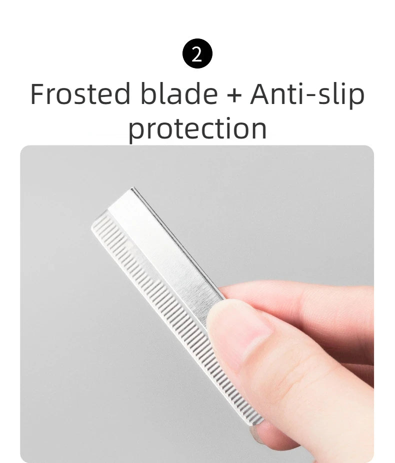 10/100 Pcs Makeup Artist Special Stainless Steel Eyebrow Razor Blade Disposable Eyebrow Trimmer Embroidery Ripple Blade