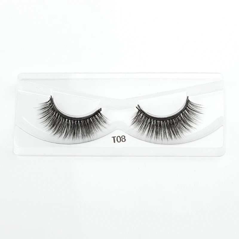 Magnetic Eyelashes 3D Mink Eyelashes Magnetic Eyeliner Magnetic 3D Lash Short False Lashes Lasting Handmade Eyelash Makeup Tools