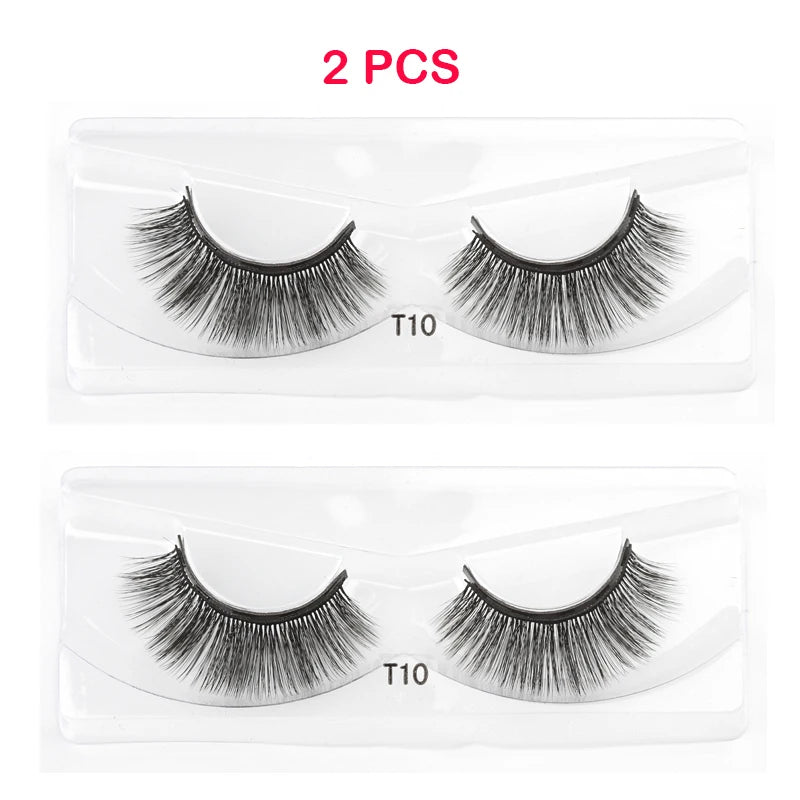 Magnetic Eyelashes 3D Mink Eyelashes Magnetic Eyeliner Magnetic 3D Lash Short False Lashes Lasting Handmade Eyelash Makeup Tools