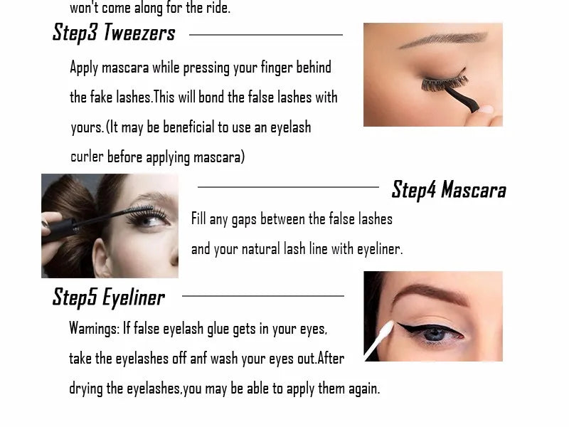 Magnetic Eyelashes 3D Mink Eyelashes Magnetic Eyeliner Magnetic 3D Lash Short False Lashes Lasting Handmade Eyelash Makeup Tools