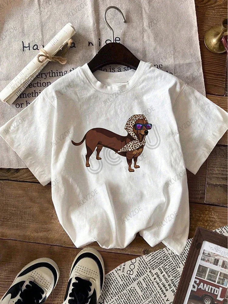 Summer Sporty T-Shirts Lip Printed Female Clothing Short Sleeve O-neck Tees Funny Women T Shirt Vintage Unisex Tops