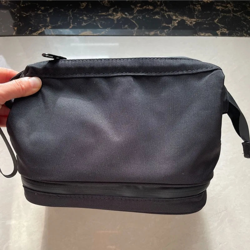 Double Layer Men Large-capacity Toiletrie Bag Women Travel Cosmetic Makeup Kit Waterproof Dry and Wet Separation Storage Bags
