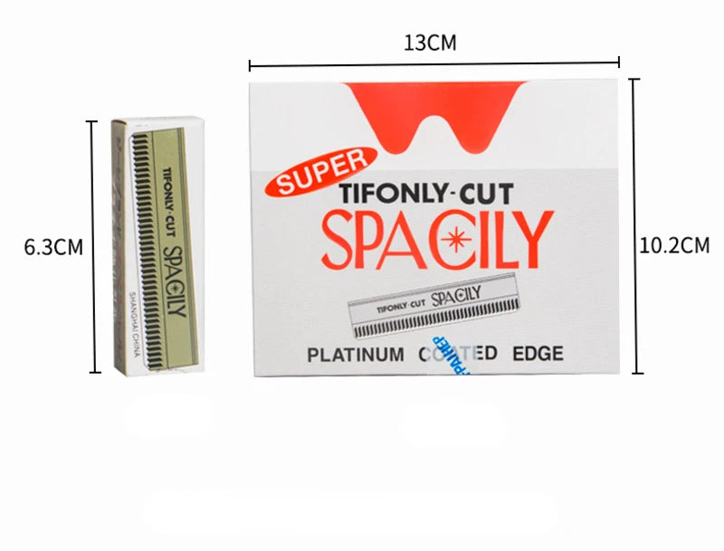 10/100 Pcs Makeup Artist Special Stainless Steel Eyebrow Razor Blade Disposable Eyebrow Trimmer Embroidery Ripple Blade