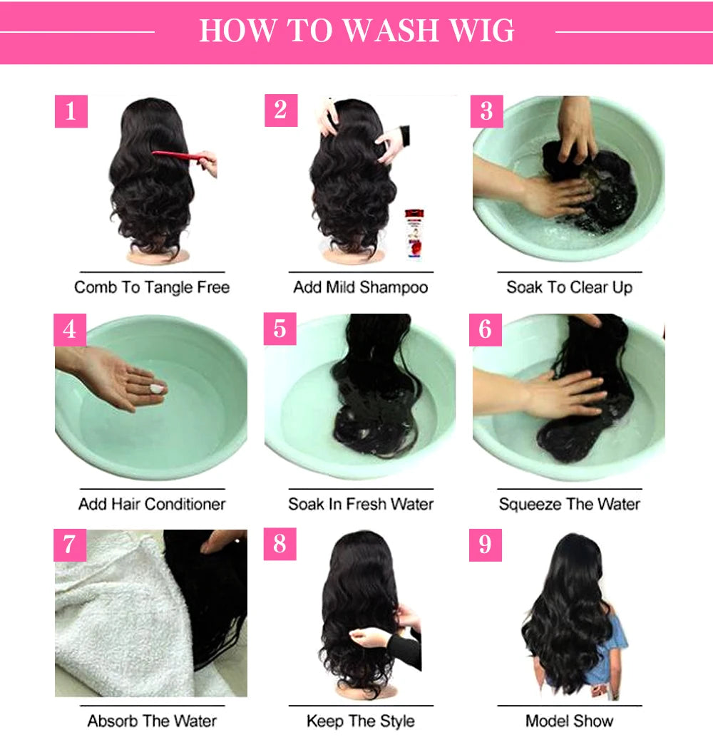 220% Density Bob Wigs Straight 100% Human Hair Lace Front Wigs 13x4 Bob Brazilian Remy Hair Pre-plucked Lace Front Wigs 16 inch
