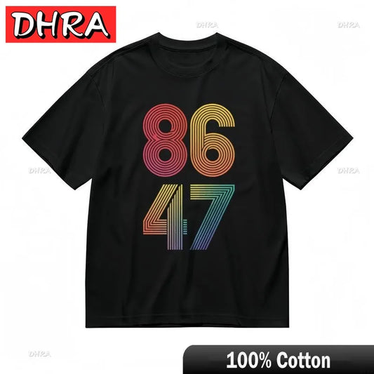 Women's Fashion Comfy Classic T-Shirt Rainbow Digit Abstract Graphic Design Tee Stylish Classic Clothing Shirts Female Austria