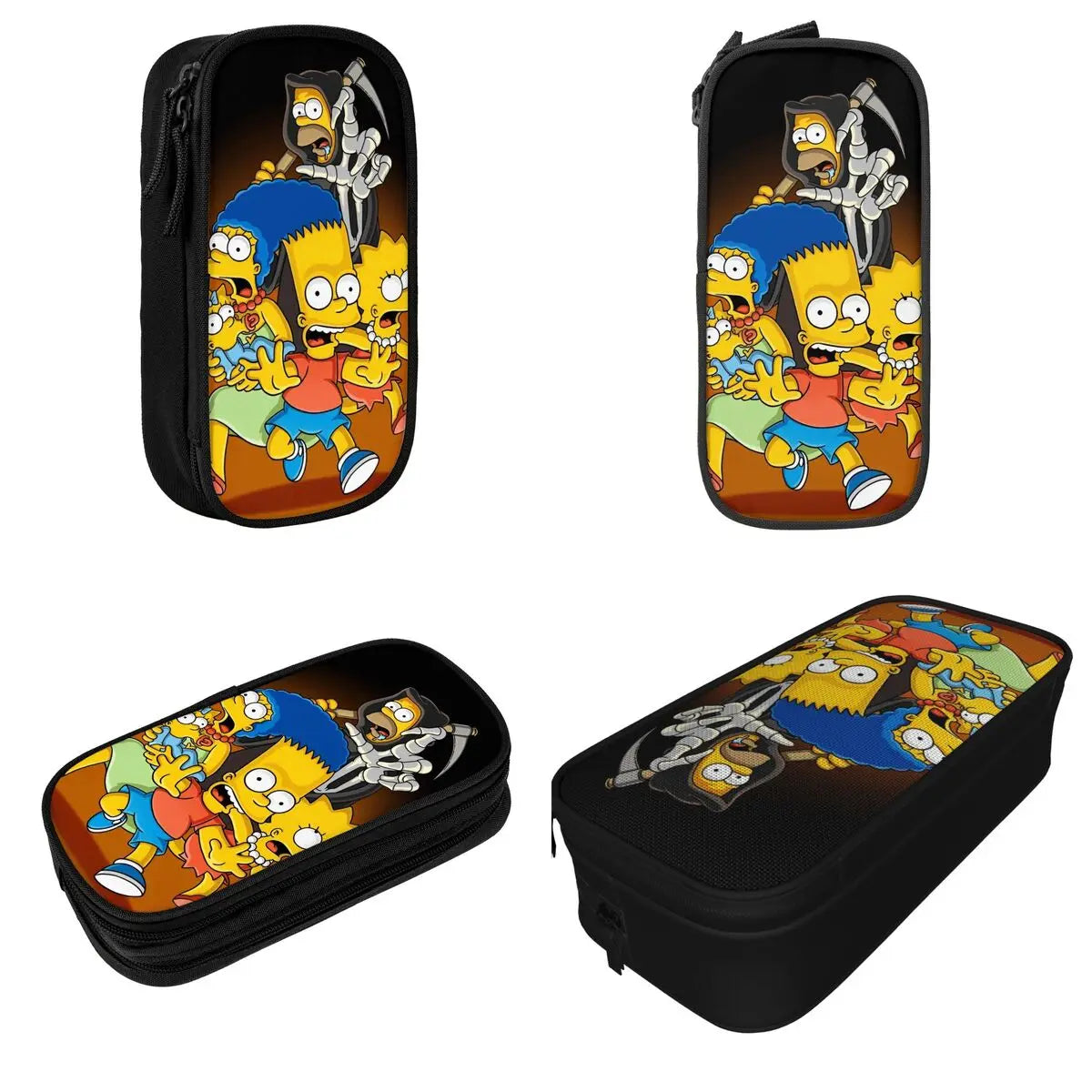 The S-Simpsoned Pencil Case Fun Pen Bag for Student Large Storage Students School Zipper Pencil Box
