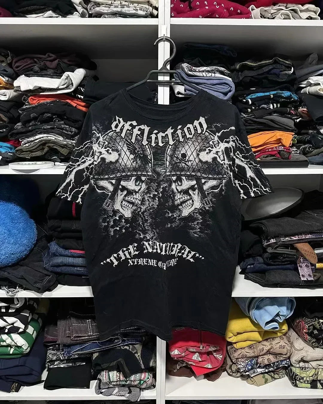 Harajuku Retro Casual Summer T shirt Female Hip Hop Elite Aesthetic Skull Pattern T shirt Gothic Cross Shirt For Men And Women