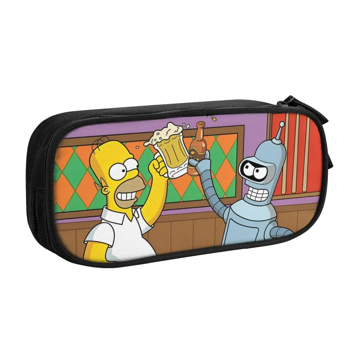 The S-Simpsoned Pencil Case Fun Pen Bag for Student Large Storage Students School Zipper Pencil Box