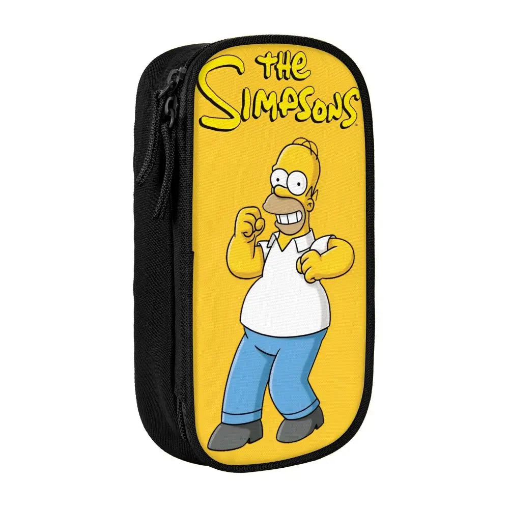 The S-Simpsoned Pencil Case Fun Pen Bag for Student Large Storage Students School Zipper Pencil Box