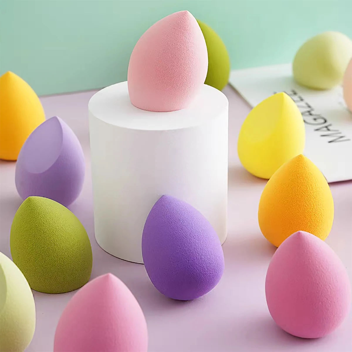 6pcs Blender Beauty Egg For Face Cream And Powder Concealer Powder Makeup Machine Makeup Tools AccessoriesMakeup Eggs Wholesale