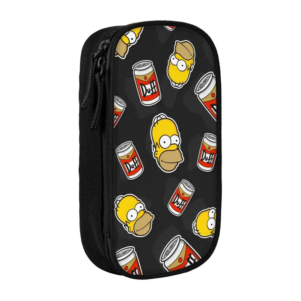 The S-Simpsoned Pencil Case Fun Pen Bag for Student Large Storage Students School Zipper Pencil Box