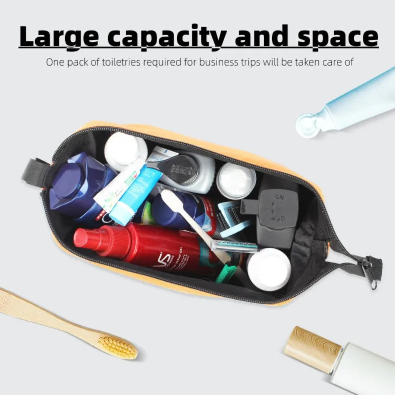 Double Layer Men Large-capacity Toiletrie Bag Women Travel Cosmetic Makeup Kit Waterproof Dry and Wet Separation Storage Bags