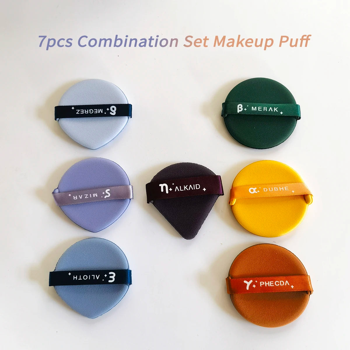 7pcs Makeup Puff Set Suitable Dry Use For Foundation Powder Puffs Not Eat Powder Makeup Puff Makeup Tools Accessorie