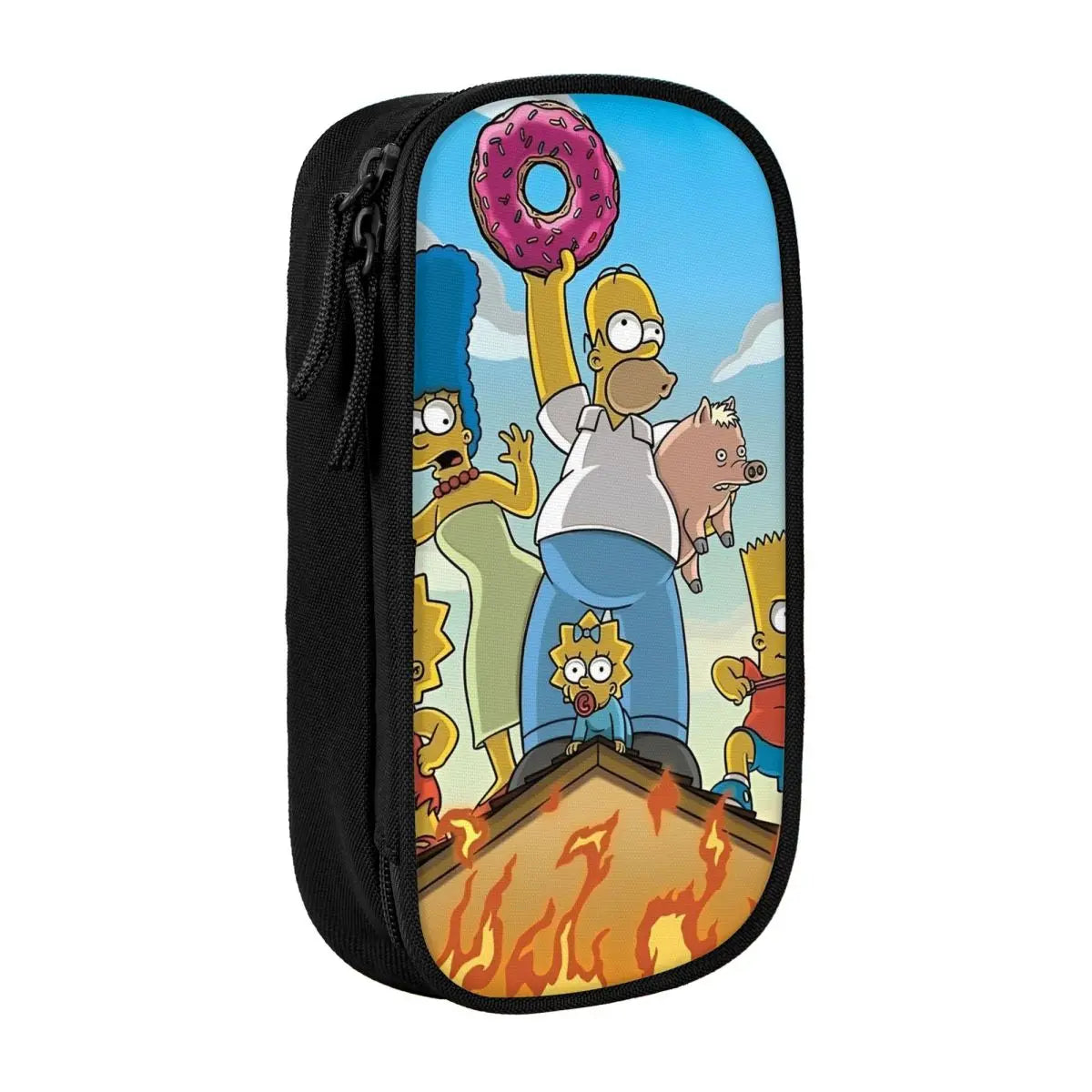 The S-Simpsoned Pencil Case Fun Pen Bag for Student Large Storage Students School Zipper Pencil Box