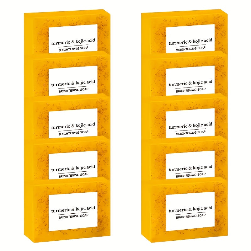 10/15Pack Turmeric & Soap Set - 100g Each, Alcohol-Free Skincare for Face & Body, Ideal for All Light Beige Types - Perfect Gift