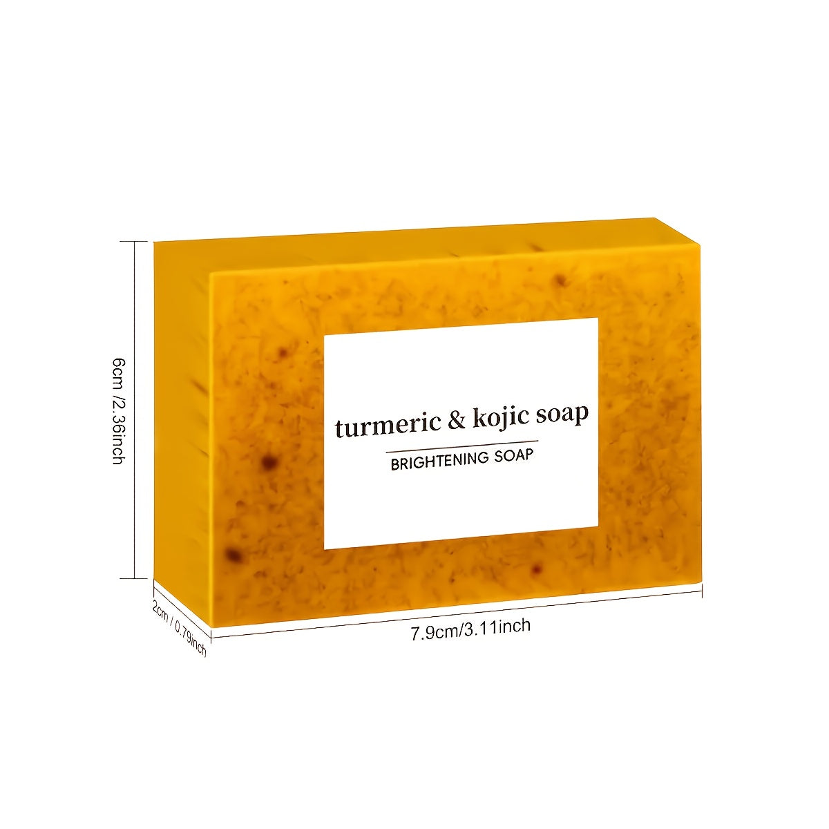 3-Pack Turmeric & Kojic Acid Soap Set with Soap Stand & Towel - Natural Brightening & Antioxidant-Rich Gel Formula for Deep Cleansing, Sensitive Light Beige Care, pH Balancing, Body & Face Use - Suitable for All Light Beige T